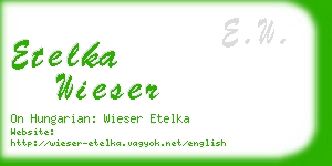 etelka wieser business card